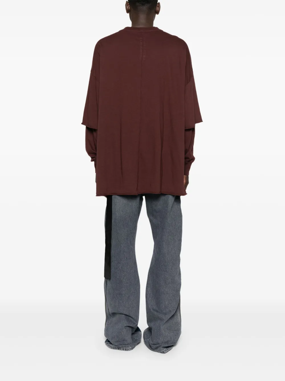Rick Owens DRKSHDW Gelaagd T-shirt Rood