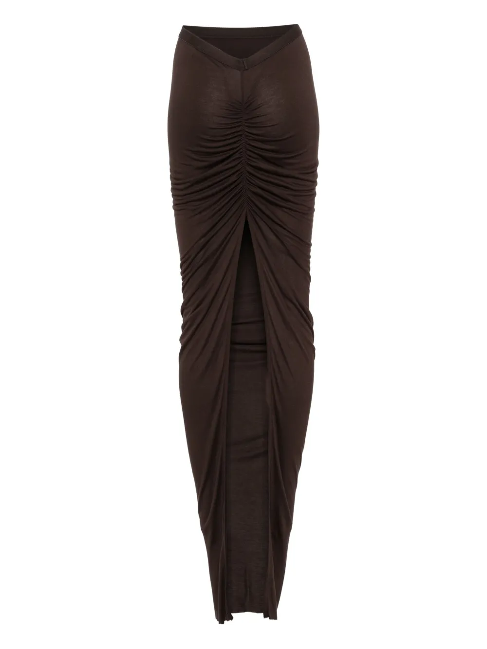 Rick Owens Lilies ruched midi skirt | Asymmetric & Draped Skirts | Image 2
