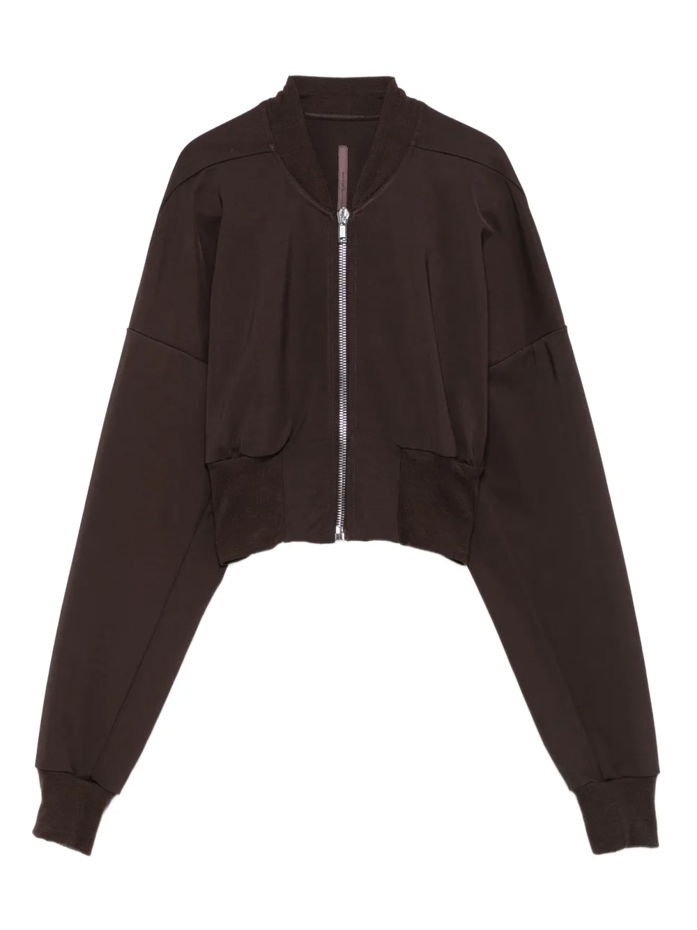 Rick Owens Lilies zip-front cropped coat | Brown | Image 1