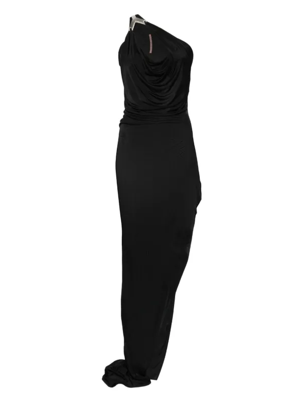 open lace back dress Rick Owens Ribbed One Shoulder Dress