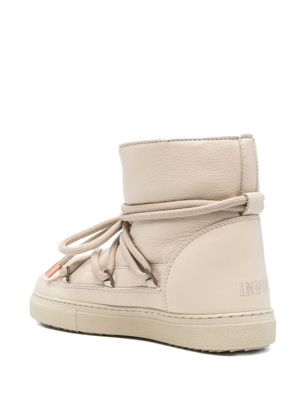 Inuikii lace-up leather boots Neutrals