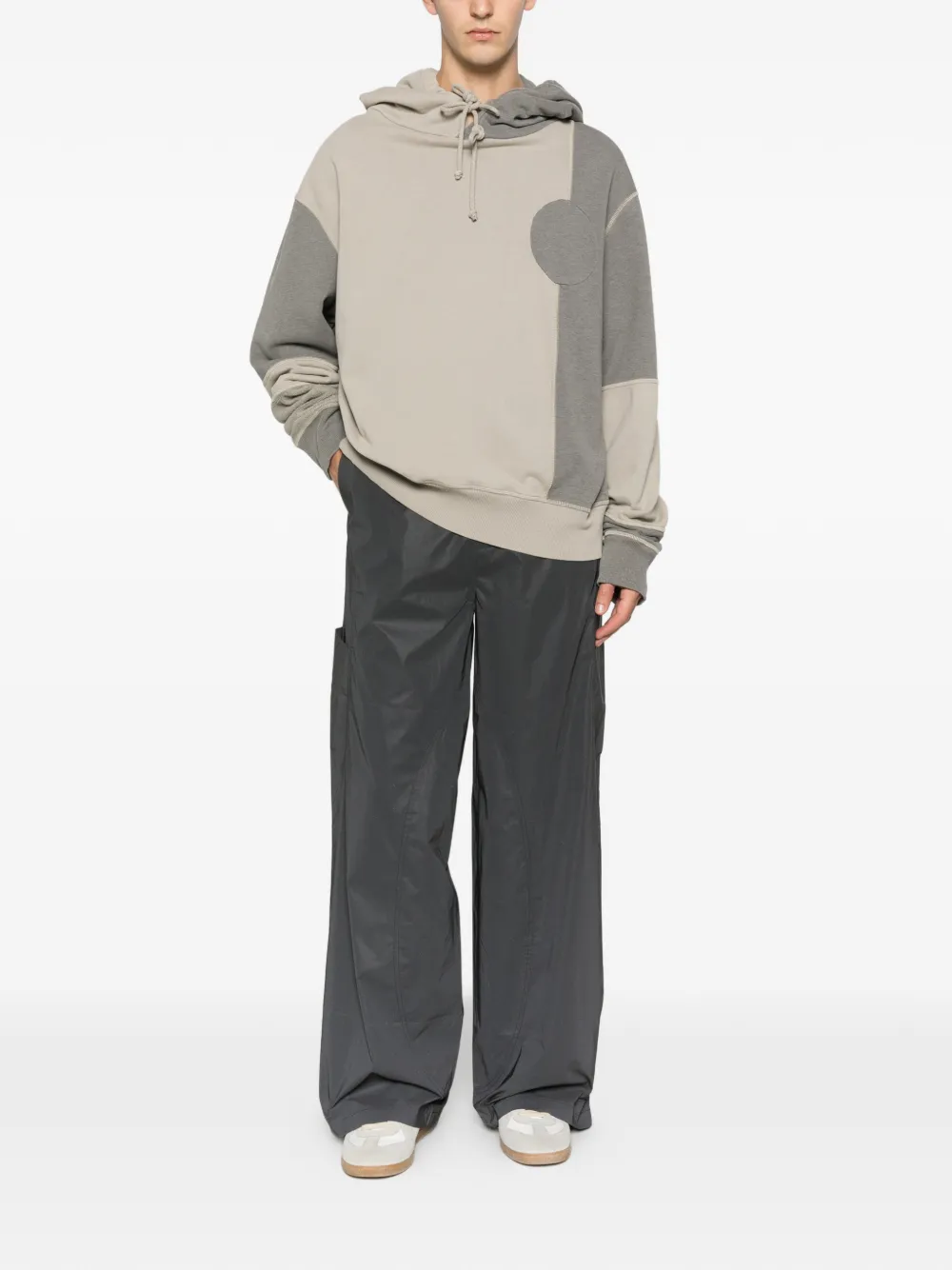 HELIOT EMIL panelled trousers - Grijs