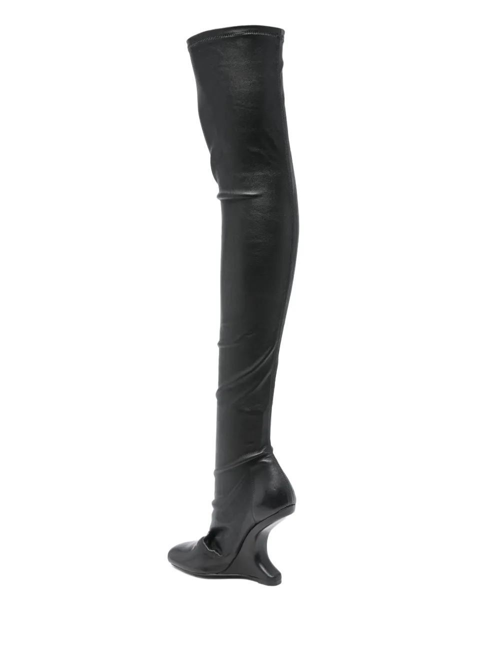 Rick Owens Lilies 120 mm Cantilever laarzen Zwart