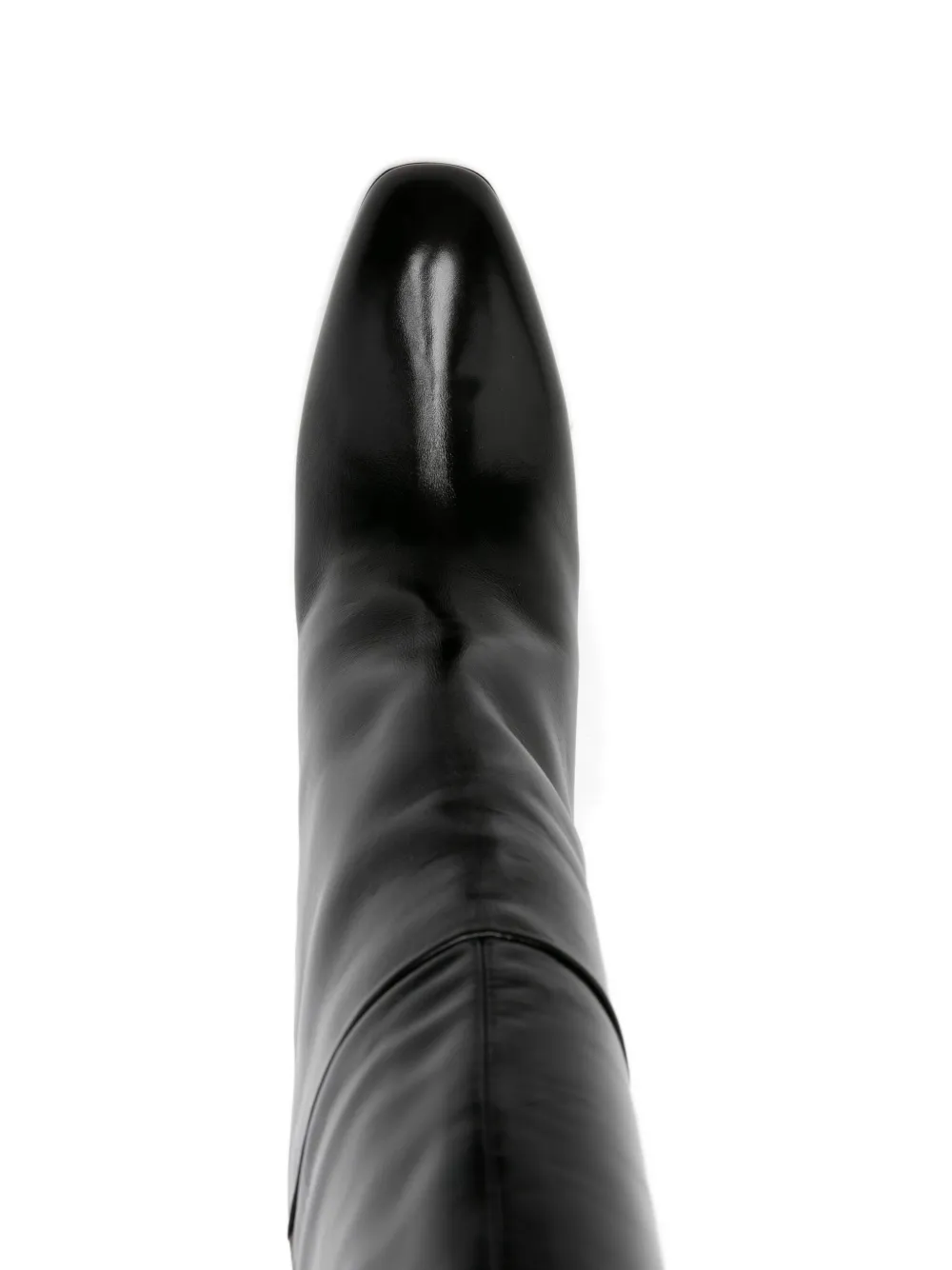 Khaite Colt Leather Over-the-knee Boots In Black