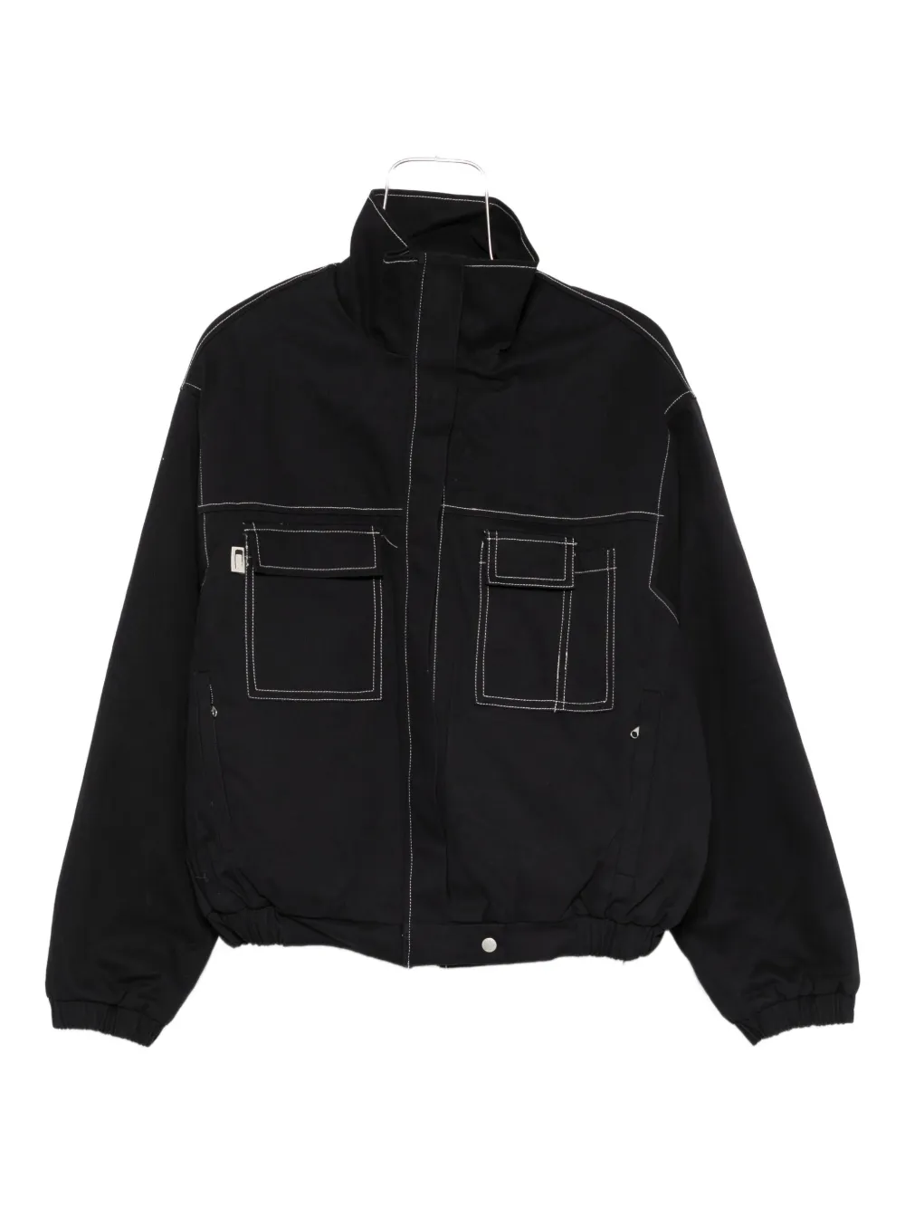 Carrer high-neck bomber jacket | Blue | Image 1