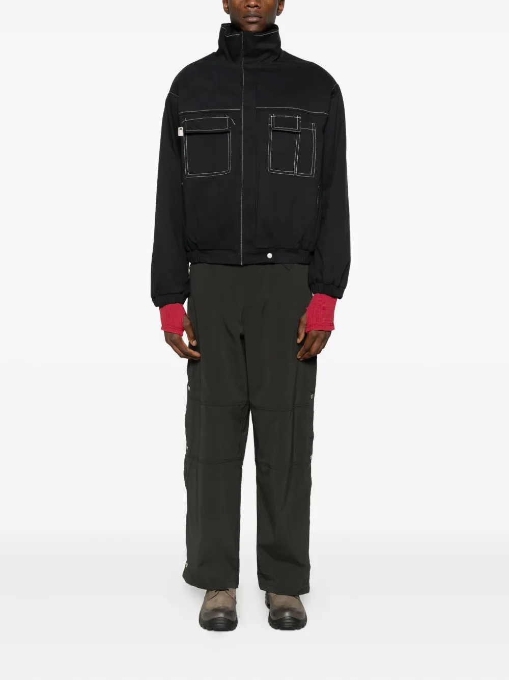 Carrer high-neck bomber jacket | Varsity Jackets | Image 2