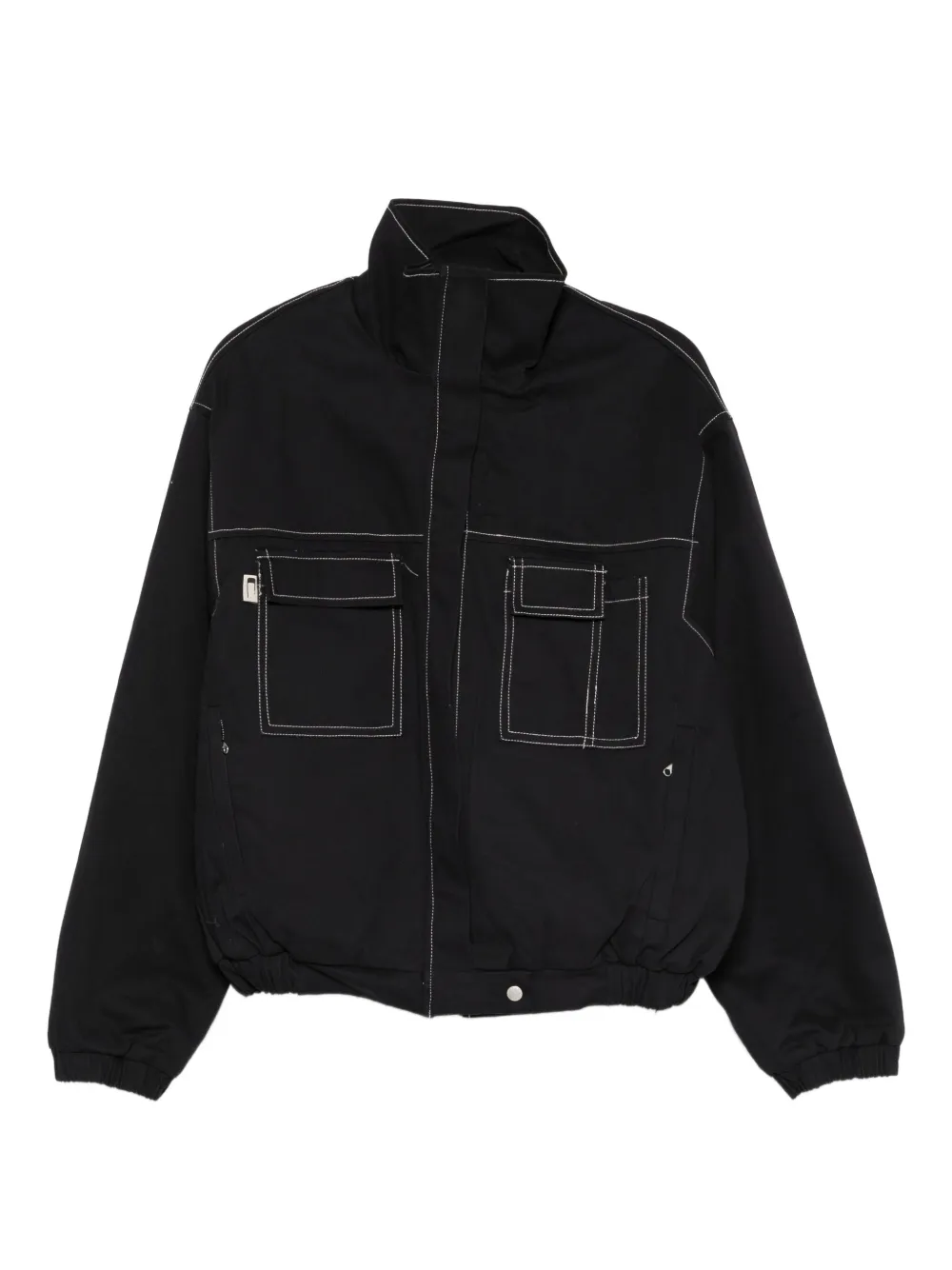 Carrer high-neck bomber jacket | Blue | Image 1