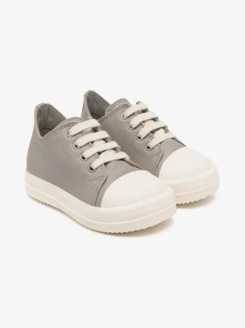Rick Owens Kids 皮质系带运动鞋