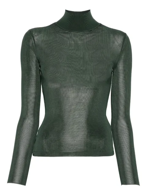 Self-Portrait ribbed turtleneck top