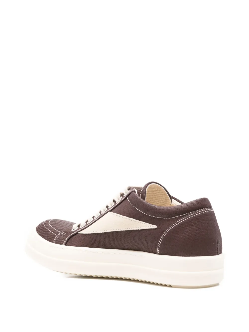 Rick Owens Drkshdw Panelled Round Toe Lace-up Sneakers In Multi