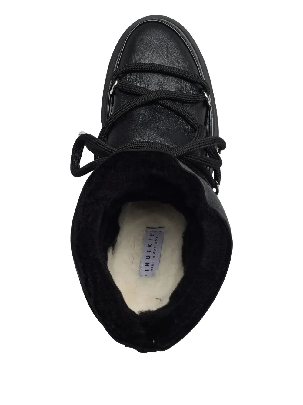 Inuikii Classic patent leather lace-up sneakers Zwart