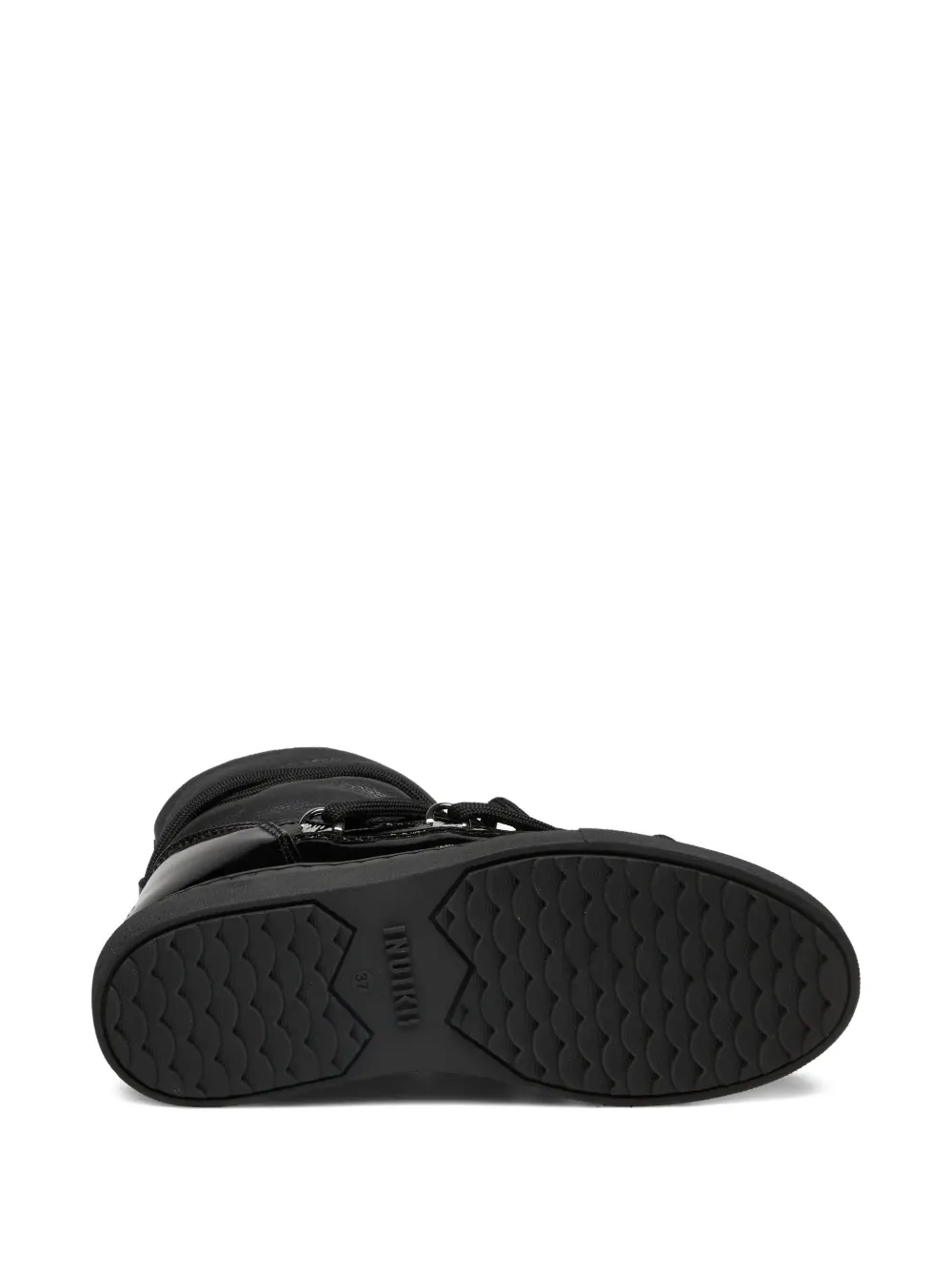 Inuikii Classic patent leather lace-up sneakers Zwart