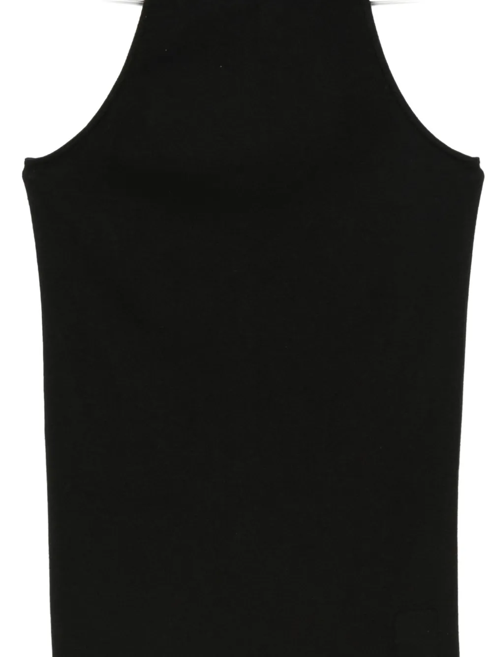 Rick Owens DRKSHDW ribbed-knit asymmetric top Zwart