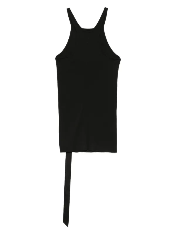Rick Owens DRKSHDW ribbed-knit Asymmetric Top | Black | FARFETCH RO