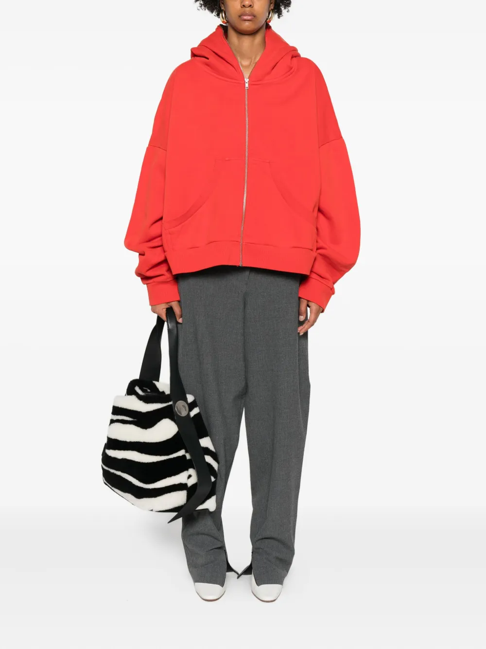 Entire Studios Zip-up Hoodie In Red