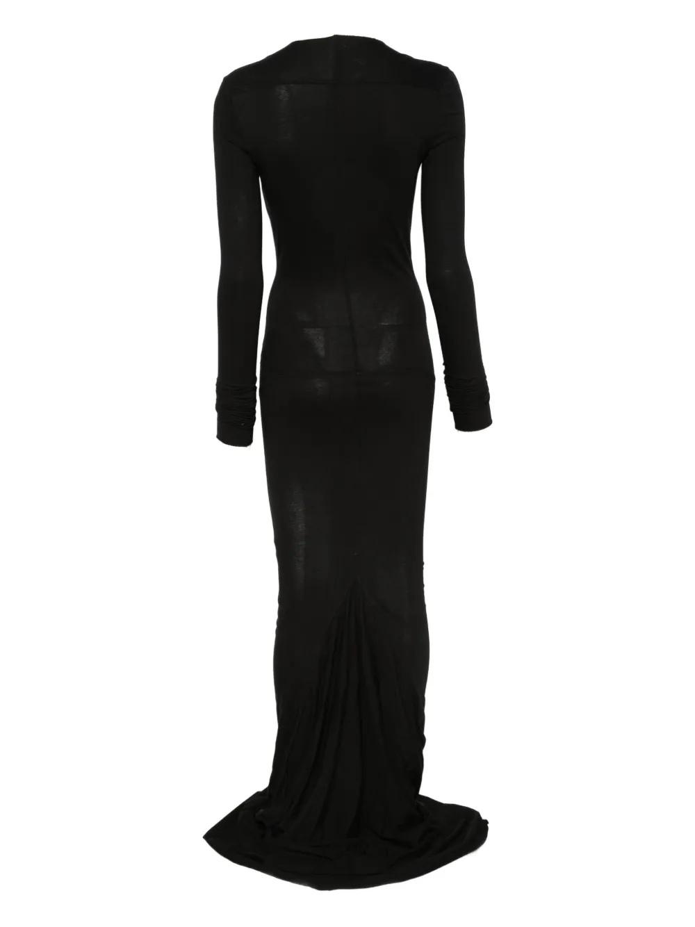 Rick Owens DRKSHDW long-sleeve maxi dress Zwart