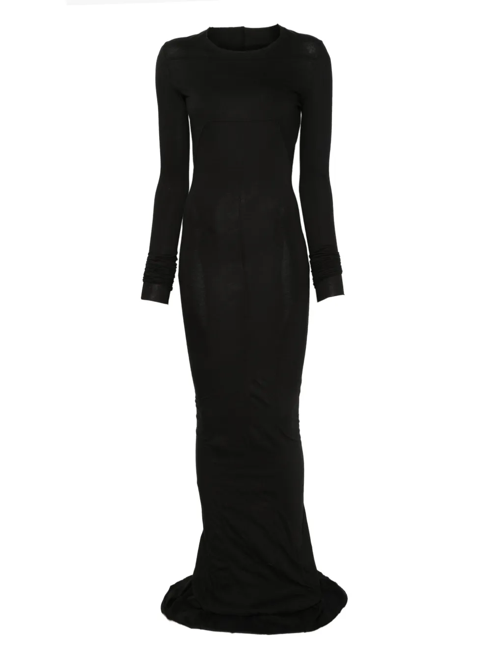 Rick Owens DRKSHDW long-sleeve maxi dress Zwart