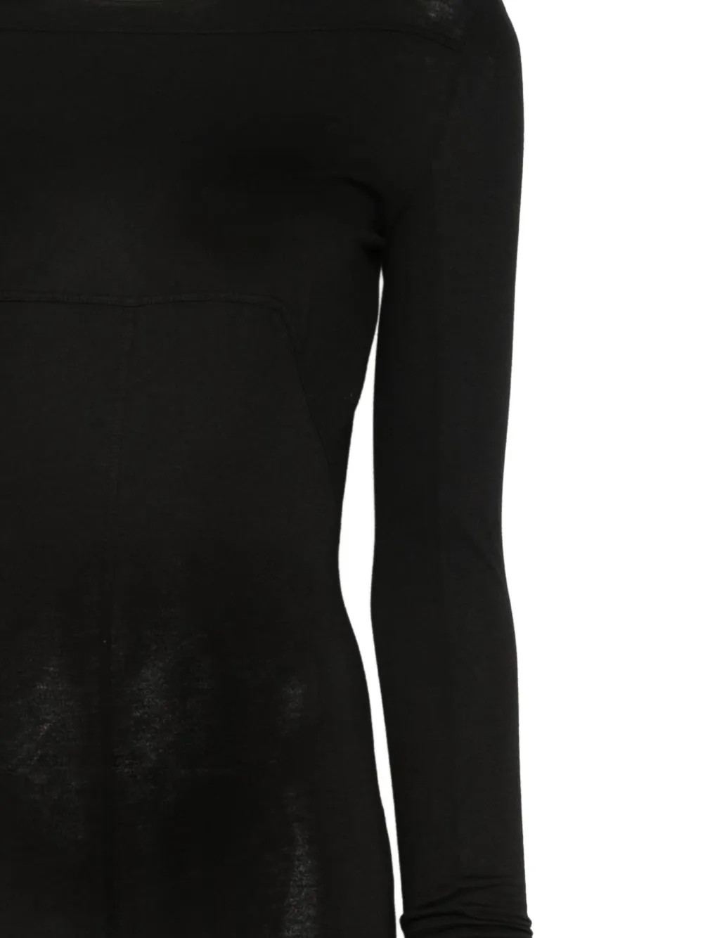 Rick Owens DRKSHDW long-sleeve maxi dress Zwart