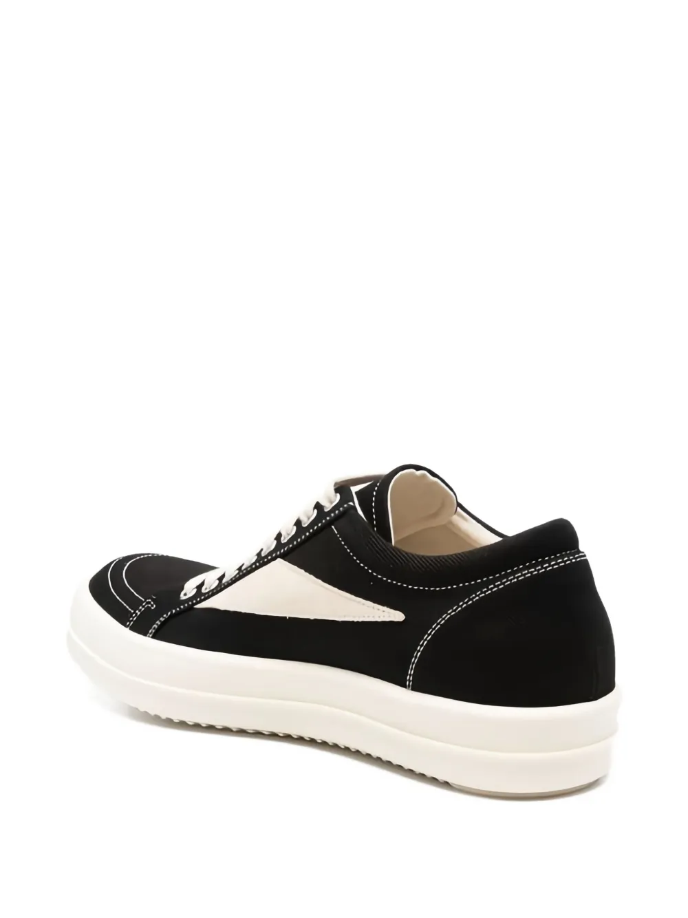 Rick Owens DRKSHDW lace-up panelled sneakers Black
