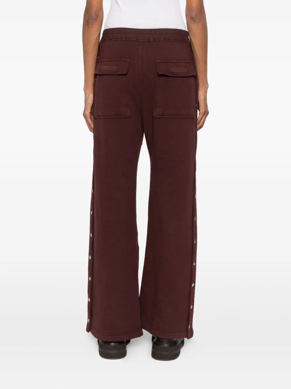 Rick Owens Drkshdw Stud-embellished Trousers In White