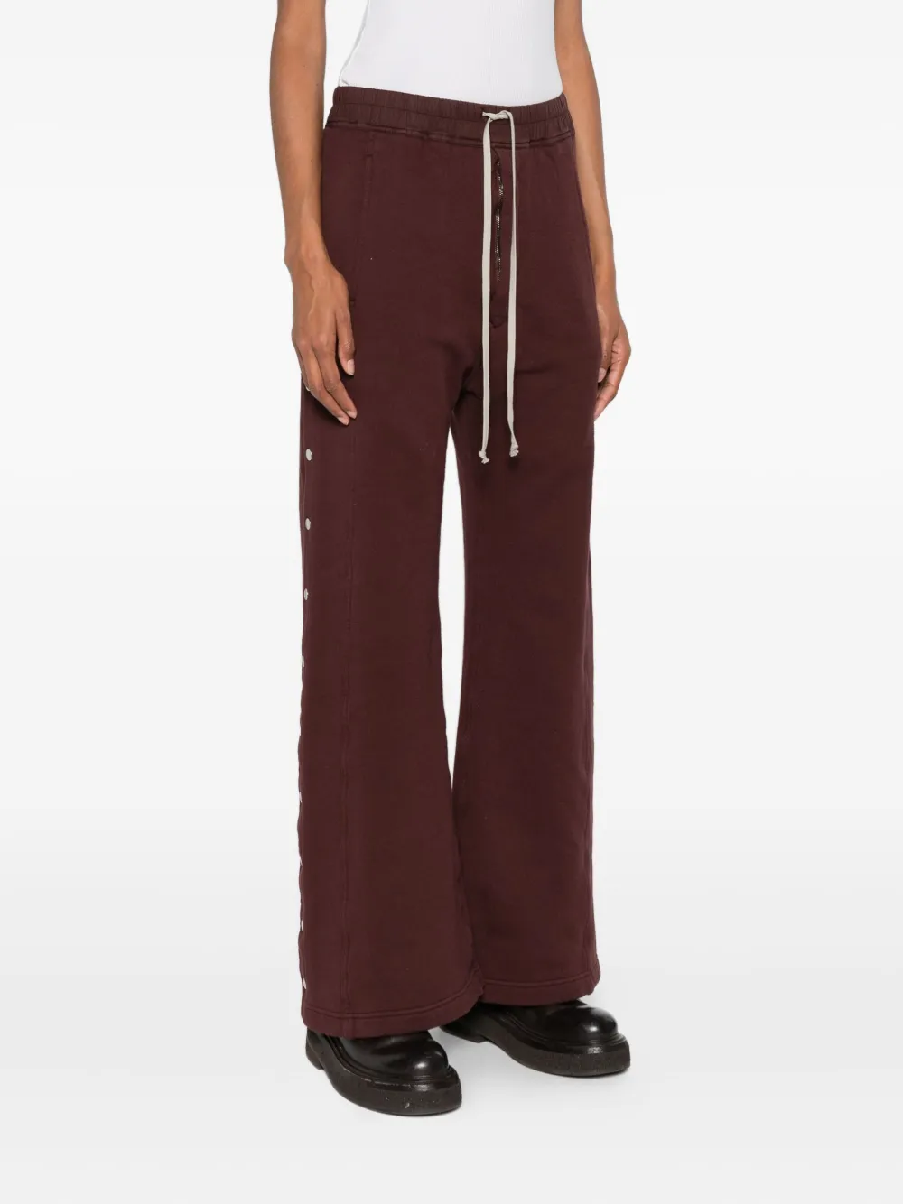 Rick Owens Drkshdw Stud-embellished Trousers In White