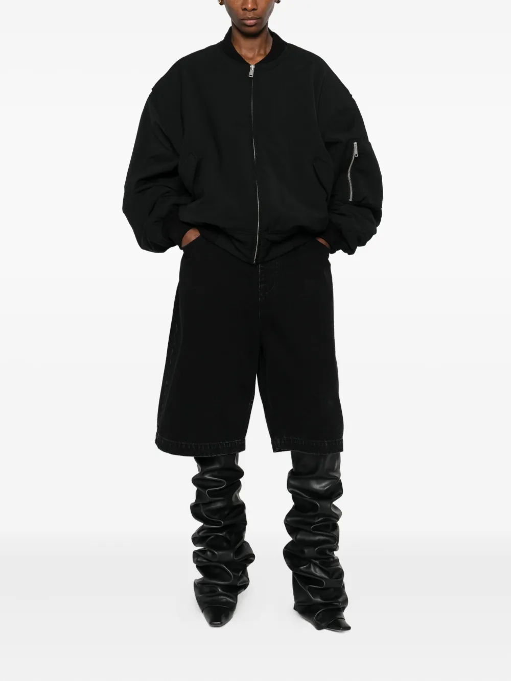 ENTIRE STUDIOS Jack met ritssluiting Zwart