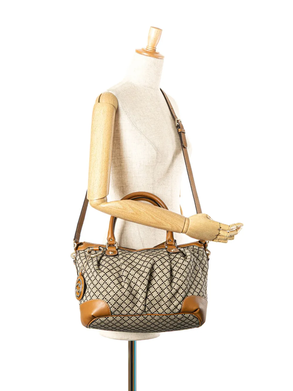 Gucci Pre-Owned 2000-2015 Diamante Canvas Sukey satchel | Pre-Owned | Image 2
