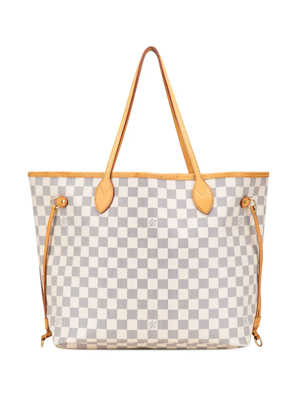 Louis Vuitton Pre-Owned 2011 Damier Azur Neverfull MM tote bag - ホワイト Louis Vuitton Pre-Owned 2011 Damier Azur Neverfull MM tote bag - ホワイト