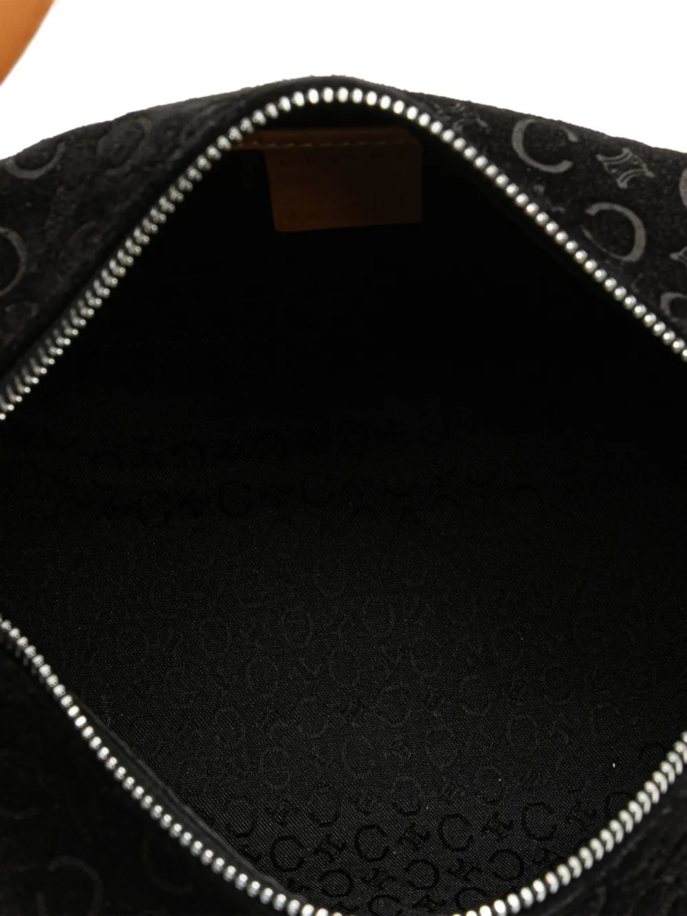 Pre-owned Celine 2001 C Macadam Suede Shoulder Bag