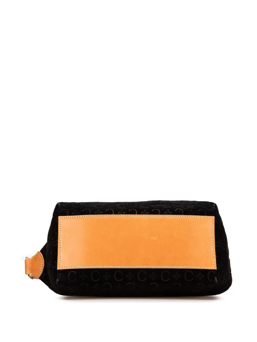 Pre-owned Celine 2001 C Macadam Suede Shoulder Bag