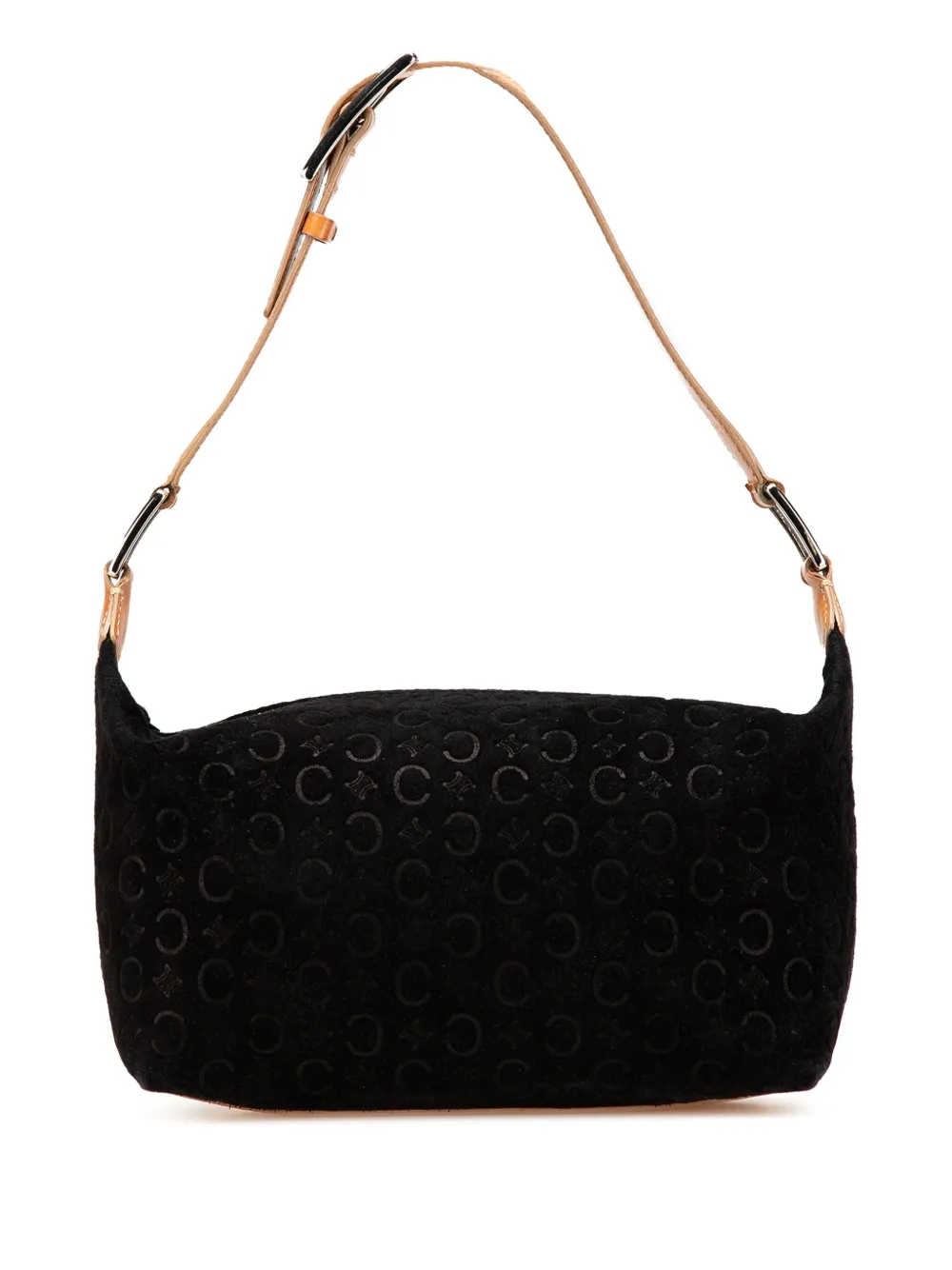 Céline Pre-Owned 2001 C Macadam Suede shoulder bag - ブラック Céline Pre-Owned 2001 C Macadam Suede shoulder bag - ブラック