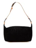 Céline Pre-Owned 2001 C Macadam Suede shoulder bag - Black