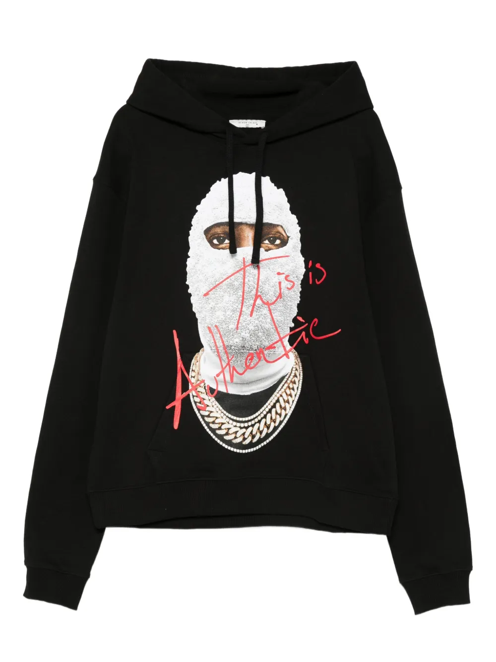 Ih Nom Uh Nit graphic-print cotton hoodie - ブラック Ih Nom Uh Nit graphic-print cotton hoodie - ブラック