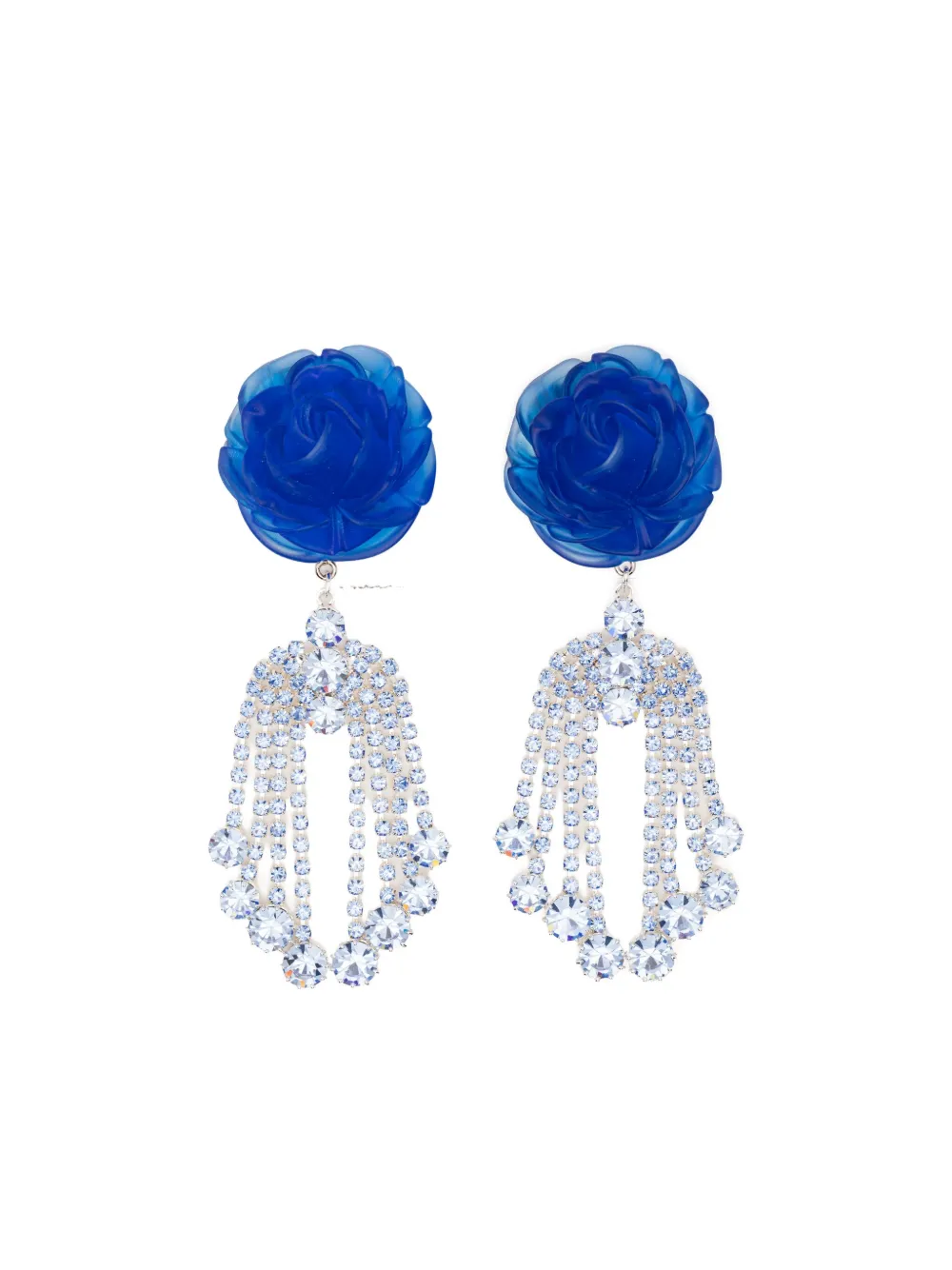 Magda Butrym rose-embellished earrings - Blu
