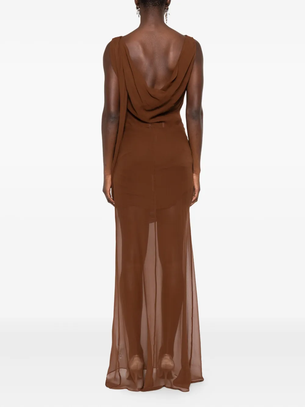 Giuseppe Di Morabito Jurk met gedrapeerd detail Bruin