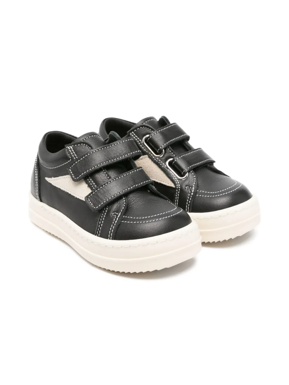 Rick Owens Kids Vintage Sneaks sneakers met klittenband Zwart