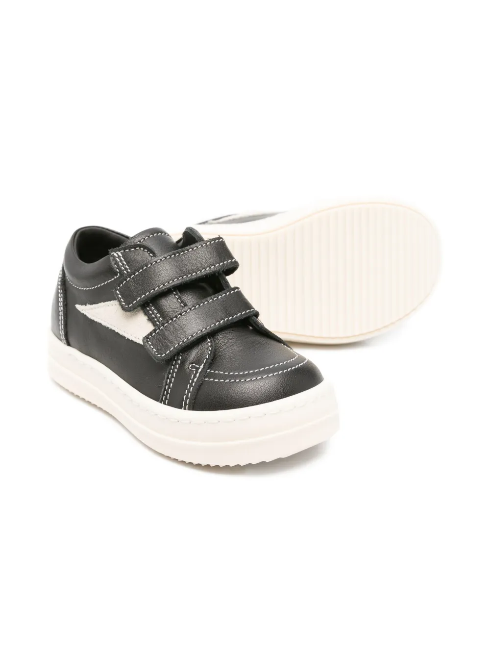 Rick Owens Kids Vintage Sneaks sneakers met klittenband Zwart