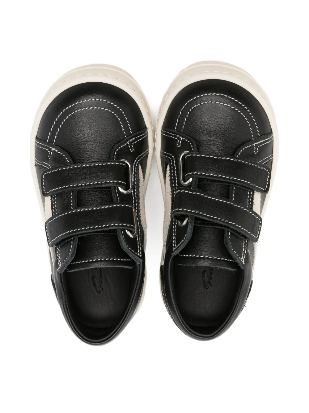 Rick Owens Kids Vintage Sneaks sneakers met klittenband Zwart