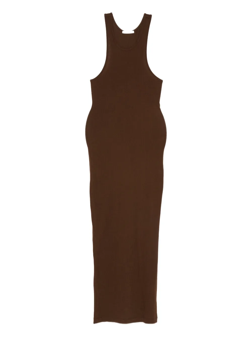 Entire Studios Muscle Tank Midi Dress In Brown