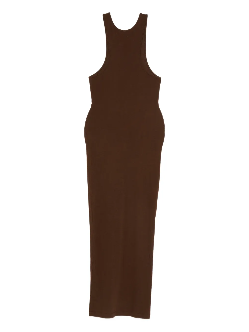 Entire Studios Muscle Tank Midi Dress In Brown