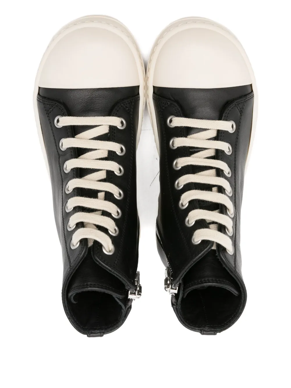 Rick Owens Lace-up Sneakers In Black