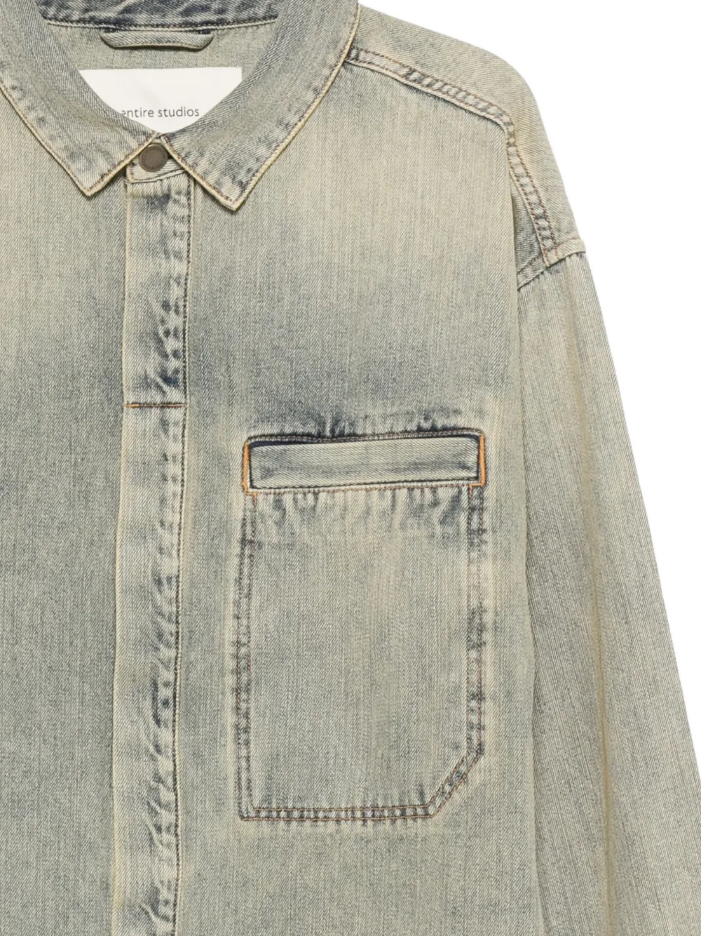 ENTIRE STUDIOS Shirt met borstzak Blauw