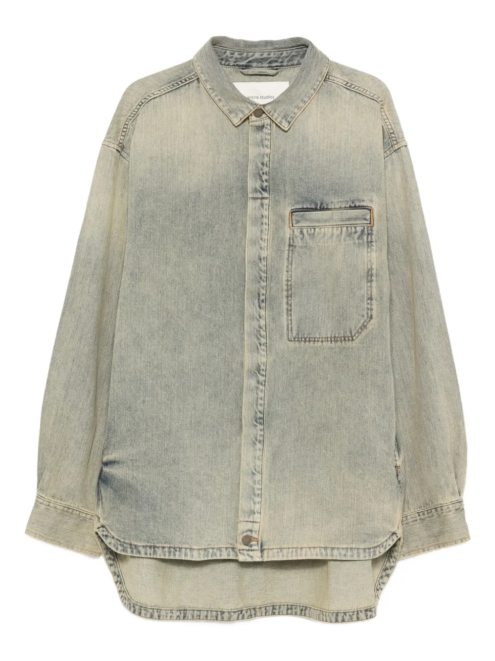 ENTIRE STUDIOS camisa con bolsillo en el pecho | azul | Image 1