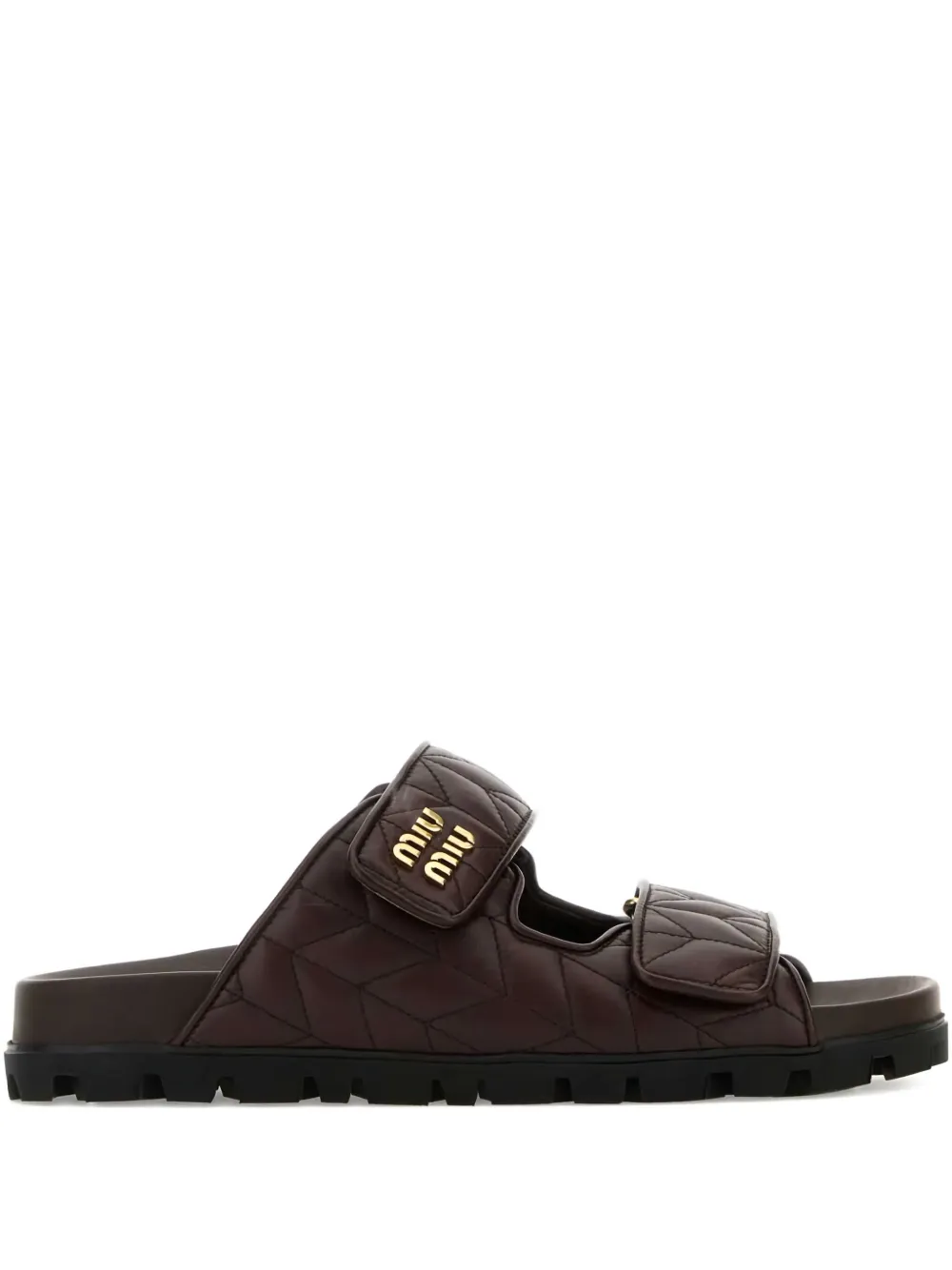 Miu Miu Matelassé-Mules | Braun | Image 1