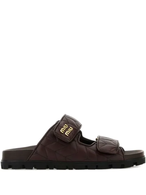 Miu Miu matelassé mules