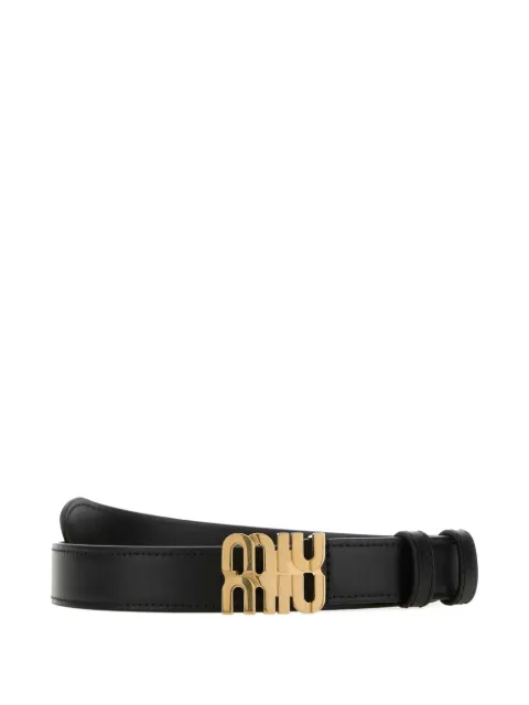 Miu Miu logo buckle belt