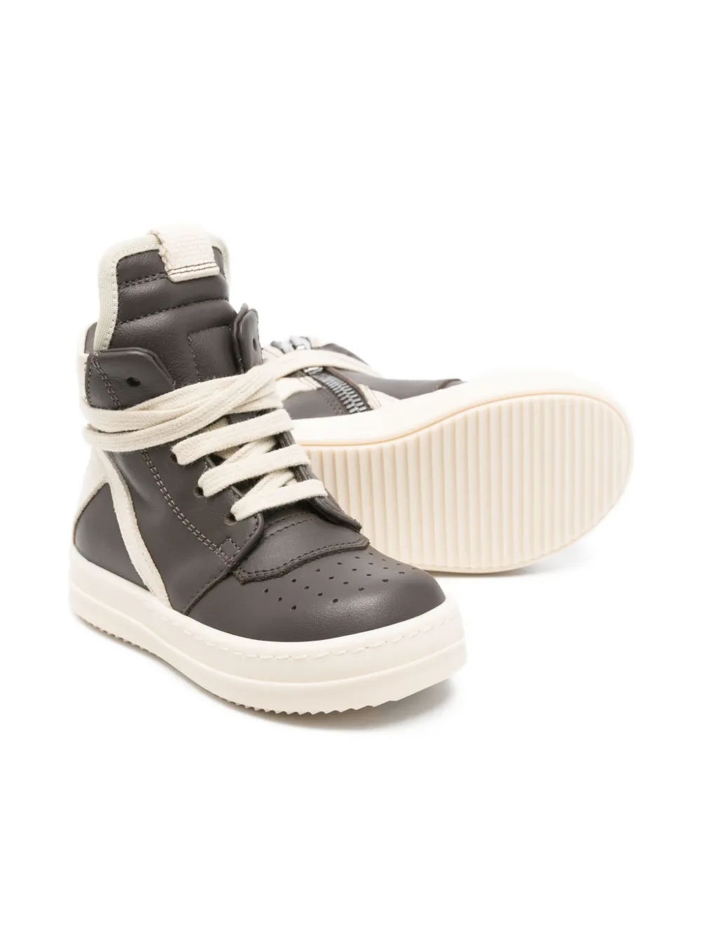 Rick Owens Geobaskets High-top Sneakers In Multi