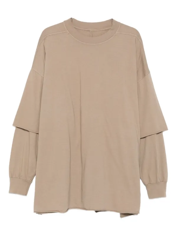 Rick owens ダブルレイヤード カットソー 透けない Rick Owens DRKSHDW Tommy Hustler ダブルレイヤーTシャツ