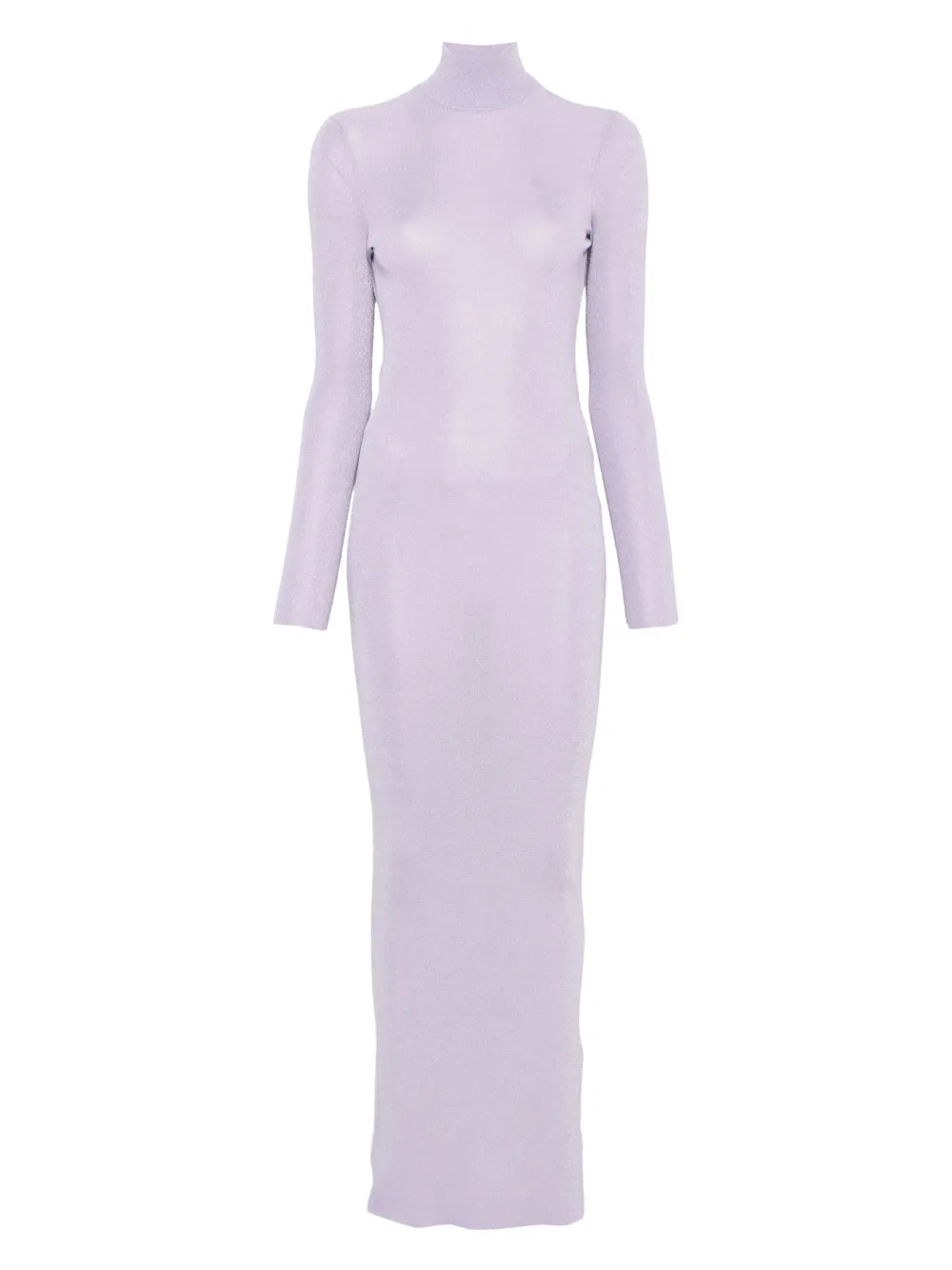 Self-Portrait fine-knit dress Paars
