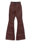 Rick Owens DRKSHDW Bolan wax-coated jeans - Red